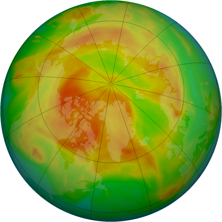 Arctic ozone map for 30 April 2011